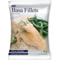 White Basa Fish Fillets Skinned & Boned (1kg)