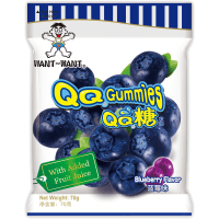 Blueberry Flavour QQ Gummies (70g)