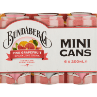 Pink Grapefruit Sparkling Drink Mini Cans (6 x 200ml)