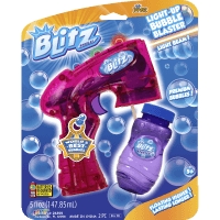 Blitz Light Up Bubble Blaster Assorted Colours (1pk)