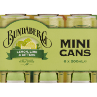 Lemon Lime & Bitters Mini Cans (6 x 200ml)