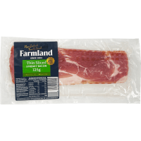 Thin Sliced Streaky Bacon (125g)