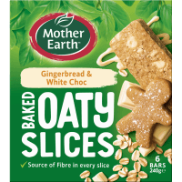 Gingerbread & White Choc Baked Oaty Slices (6 x 40g)