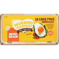 Mixed Grade Cage Free Barn Eggs (18pk)