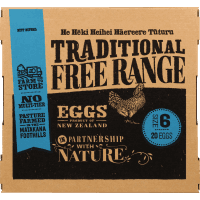 Traditional Free Range Size 6 Eggs (20pk)