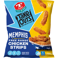 Take Outs Memphis BBQ Style Free Range Chicken Strips (500g)