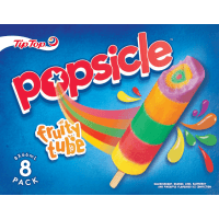 Popsicle Fruity Tube Ice Blocks (8 x 66ml)
