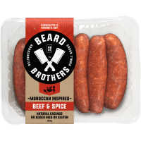 Moroccan Inspired Beef & Spice Sausages (500g)