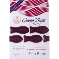 Raspberry Marshmallow Dark Chocolate Fish Bites (170g)