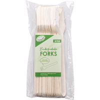 Biodegradable Sugarcane Bagasse Forks (20pk)