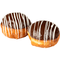 Chocolate Iced Jam Filled Donut (2pk)