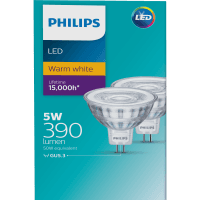 LED Warm White 5W 490 Lumen Spot Light (2pk)
