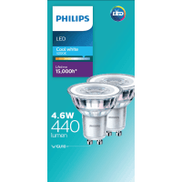 LED Cool White 4.6W 430 Lumen Spot Light (2pk)
