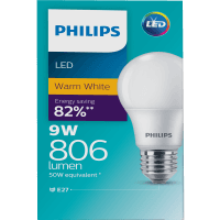 LED Warm White 9W 806Lumen Screw Bulb (1pk)