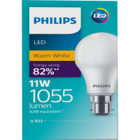 LED Warm White 11W 1055 Lumen Bayonet Bulb (1pk)