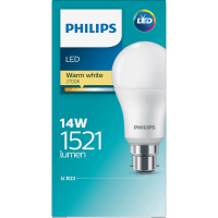 LED Warm White 14W 1521 Lumen Bayonet Bulb (1pk)