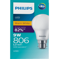 LED Warm White 9W 806 Lumen Bayonet Bulb (1pk)