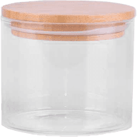 Glass Jar With Bamboo Lid 500ml (1ea)