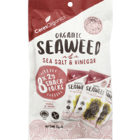Sea Salt & Vinegar Organic Seaweed Mulitpack (8 x 16g)