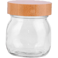Glass Jar With Wooden Lid 300ml (1ea)