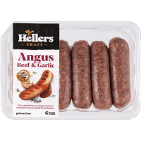 Craft Angus Beef & Garlic Sausages (6pk)