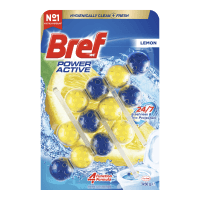 Power Active Lemon Rim Block Toilet Cleaner (3 x 50g)