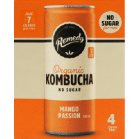 Mango Passion Organic Kombucha (4pk)