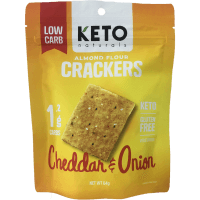 Cheddar & Onion Almond Flour Crackers (64g)