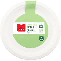 Compostable 23cm Dinner Plates (20pk)