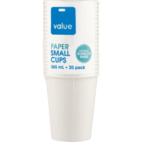 Small Paper Cups 265ml (20pk)