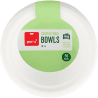 Sugarcane Compostable Bowls 18cm (50pk)