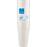 Large Paper Cups 450ml (20pk)