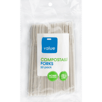 Sugarcane Compostable Forks (50pk)