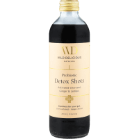 Activated Charcoal, Ginger & Lemon Probiotic Detox Shots (350ml)