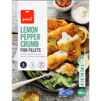 Lemon Pepper Crumb Fish Fillets (480g)