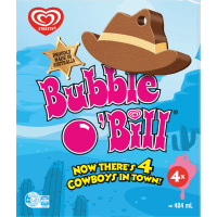 Bubble O Bill Chocolate Caramel & Strawberry Ice Creams (4 x 101ml)
