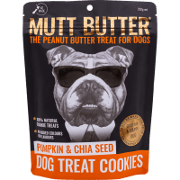 Peanut Butter Pumpkin & Chia Seed Dog Treat Cookies (250g)
