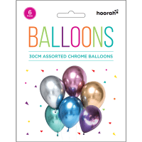 Assorted Chrome Balloons (6pk)