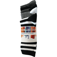 Chilled Out Men's Patterned Crew Socks Size 6-11 (5pk)