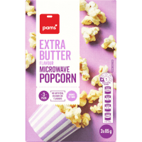 Extra Butter Flavour Microwave Popcorn (3 x 85g)