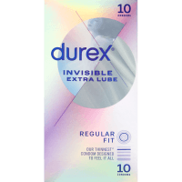 Invisible Extra Lube Condoms (10pk)