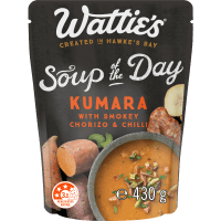 Soup Of The Day Kumara With Smokey Chorizo & Chilli Soup (430g)