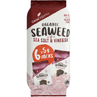 Sea Salt & Vinegar Organic Seaweed Mulitpack (6 x 5g)