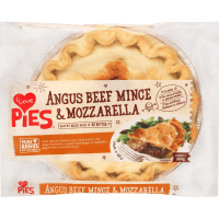 Angus Beef Mince & Mozzarella Pie (800g)