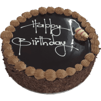 Happy Birthday Chocolate Creamy Gateau 6in (500g)