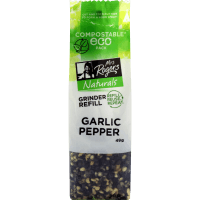 Naturals Garlic Pepper Grinder Refill (49g)