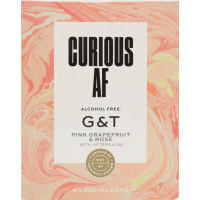 G&T Pink Grapefruit & Rose Alcohol Free (4 x 250ml)