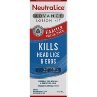 Kills Head Lice & Eggs Advanced Lotion Kit (475ml)