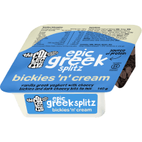 Splitz Bickies 'n' Cream Greek Yoghurt (140g)