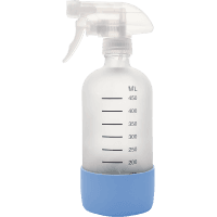Frosted Spray Bottle With Silicone Base (1pk)